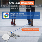 Tracker Tag for Android or iOS, Tracker Tags-4 Pack Smart Tag, Dual System Both iOS and Android Tracker Tags, Apple Find My or Google Find Hub App, Keys Finder Item Locator for Wallets (White)