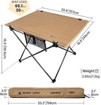 ONETIGRIS CAMPMATE Camping Table Foldable, Lightweight Portable Table Sturdy & Quick Setup, Holds Up to 66 lbs, Perfect for Camping, Hiking, Backpacking, Picnic, Beach, Travel