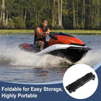 Foldable 2-Step Rope Ladder, 660lbs Strength, Portable Outdoor Climbing Marine Boarding Ladder for Inflatable Boats, Fishing Boats, Kayaks, Motorboats, Canoeing