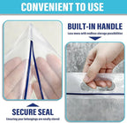 Waterproof Shoe Bags for Travel Packing Storage, Smellproof Travel Essentials Bag for Men and Women, Clear (10-pack)