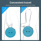 Ultra-Lightweight Collapsible Stool - Portable Folding Seat for Camping, Hiking, Travel & Outdoor Activities (Gradient Blue)