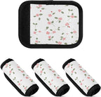 Qilmy Fresh Style Floral Fragments Luggage Handle Wrap 4Pack Luggage Identifiers Tag Comfort Handle Grips Cover for Stroller Suitcase Bag Airplane Travel Accessories1503