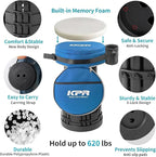 2025 Upgraded Collapsible Stool & 3IN1 Cushioned Carry Bag, Portable Telescopic Camping Chair, Adjustable Height Folding Step Stool Retractable Seat or Footrest for Outdoors & Indoor, Max 620lbs