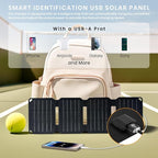 FlexSolar 10W Foldable Solar Chargers 5V USB Small Power Emergency Portable 4 Folds Panels IP67 Waterproof Camping Hiking Backpacking for Phones Flashlight Watches Small Power Banks Battery Packs