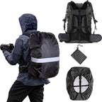 Waterproof Backpack Rain Cover,8000mm Waterproof Level,Upgraded with Reflective,Anti-Slip Cross Buckle Straps,Ultra-Strong Multilayer Structure for Hiking,Biking,Camping,Outdoor, Traveling