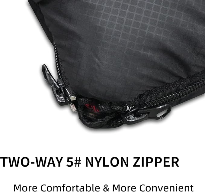 Polycotton Sleeping Bag for Adult,Cold&Warm Weather Large with Compression Sack and Water Resistant for Family Camping,Travel and Car Camping