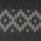 Thick Alpaca Wool Blanket Heavyweight Camping Outdoors Indoors Soft Peru Queen Size Ethnic Design (Dark Gray - Soft Gray, Queen Size)