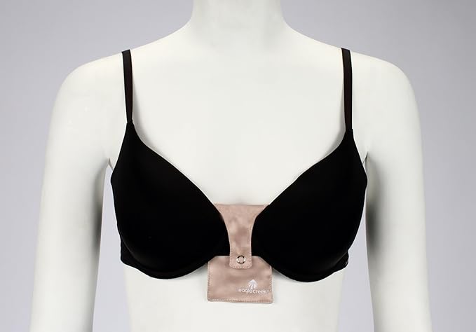 eagle creek Silk Undercover Bra Stash Travel Wallet to Keep Money and Credit Cards Secure - Breathable Silk with Moisture Resistant Lining, Rose