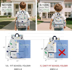 STEAMEDBUN Corduroy Kids Backpack for Boys and Girls 5-8: Boys Backpack for Elementary Kindergarten - 15 inch Cute Backpacks for Kids - Dinosaur