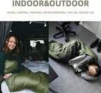 Sleeping Bags for Adults，Lightweight Waterproof Compact Sleeping Bag with Stuff Sack for Warm Camping Cold Hiking Traveling Outdoor Activities