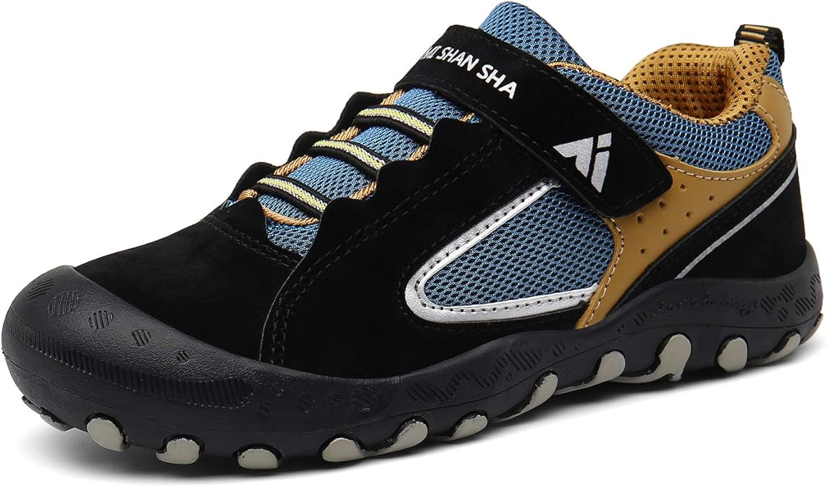 Mishansha Kids Hiking Boots Toddler Girls Boys Hiking Shoes Water-Resistant Anti-Collision Non-Slip Athletic Outdoor Trekking Boots