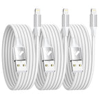 iPhone Charger 3Pack 3FT [Apple MFi Certified] USB Lightning Cable Fast Charging iPhone Charger Cord Nylon Braided iPhone Cable Charging Cord for iPhone 14/13/12/11 Pro/11/XS MAX/XR/8/7/6s Plus, iPad