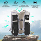 Hydration Vest Pack Backpack, Running Vest for Women Men Adjustable Chest Straps Running Hydration Vest for Trail Hiking