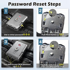 Krute Large Luggage 28 inch Zipperles Suitcase With Spinner Wheels USB Charger Hardside PC Aluminum Frame Luggages Checked Suitcases with TSA Lock (1 Piece)