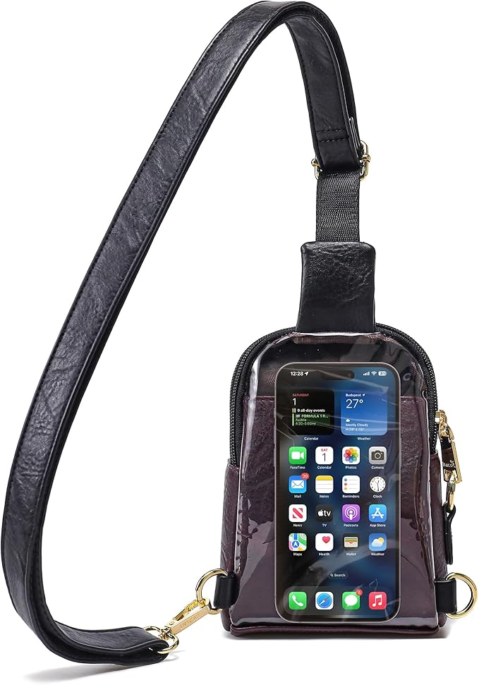 INICAT Sling Bag for Women Touchscreen Small Crossbody Cell Phone Purse Fanny Pack