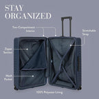 Bric's 30" Expandable Spinner Suitcase - Travel Luggage with TSA-Approved Lock and Hard Shell Exterior - B|Y Ulisse - Ocean Blue