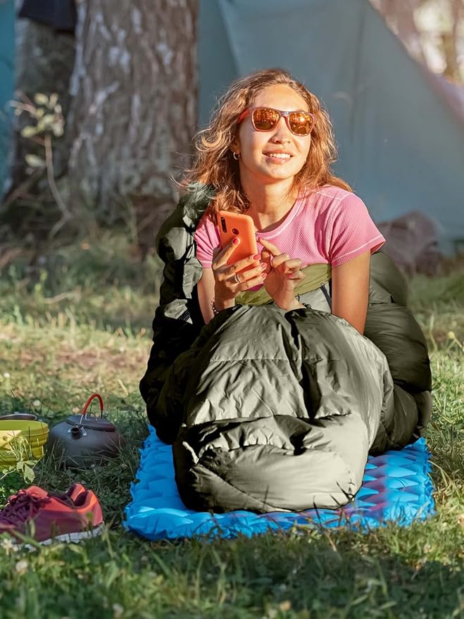 Bessport Mummy Sleeping Bag | 15-45 ℉ Extreme 3-4 Season Sleeping Bag for Adults Cold Weather– Warm and Washable, for Hiking Traveling & Outdoor Activities