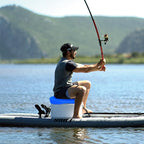 NEW-Vi Anti-Slip Kayak Seat Cushion - Double Thicken Gel Boat Cushion, Waterproof Kayak Gel Seat Cushion, Coccyx Sciatica Pain Relief, Kayak Accessories for Fishing, Kayak Fishing Accessories