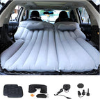 Inflatable SUV Air Mattress,Thickened Flocking Inflatable Car Camping Travel Air Mattress with 2 Pillows & Air Pump,Portable Car Sleeping Bed for SUV|MPV|Minivan