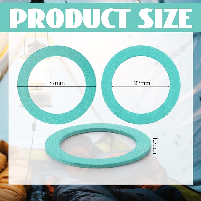 Pangda 12 Pcs Burner Nose Gasket Compatible with Humphrey/Pauli/Mr. Heater Gaslight, High Temperature Durable Replacement Burner Nose Seal