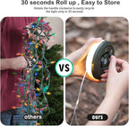 Camping String Lights, 4 in 1 Outdoor Camping Lantern with 8 Lighting Modes(32.8Ft), Quick 30s Recovery, Waterproof, Type-C Fast Charging, Portable Camping Lights for Camping/Yard/Hiking