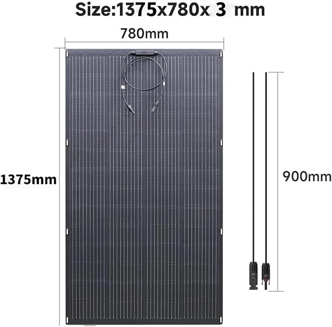 ALLPOWERS 200W Portable Solar Panel, SF200 Flexible Solar Panel, 32V Monocrystalline Solar Kit, 25% High Efficiency, IP68, for Power Station, Phones, Rooftops, Outdoor Camping and RVs