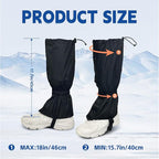 1 Pairs Gators for Hiking Boots,Adjustable Leg Gaiters for Women and Men Boots, Waterproof and Breathable Trail Gaiters for Hiking, Snow and Garden Weeding