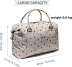ESVAN Travel Tote Duffel Gym Bag,Weekender Overnight Carry-on Tote Crossbody Bag with Wet Pocket and Trolley Sleeve Upgraded
