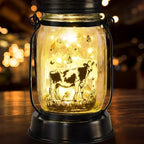 kyoryuger Cow Gifts for Women/Men Cow Lovers Solar Lantern Mom Birthday, Mothers Day, Solar Garden Decoration Outside for Yard, Patio,Backyard,Porch, Torches