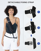 WATERFLY Small Hiking Sling Bag: Crossbody Sling Backpack Chest Bag Daypack for Men Women with Skin-Friendly Shoulder Strap