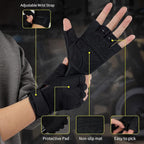 FIORETTO Fingerless Gloves for Airsoft Shooting Half Finger Hunting Hiking Cycling Driving Motorcycle Climbing Work Gloves M210603