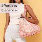 POPUPS Large Neoprene Tote Bag for Women – Stylish Work, Beach, Travel Bag with Pockets, Rope Handles with Zipper Pouch