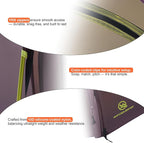 Backpacking Ultralight 2Person Tunnel Tent, 2.89lbs, Double Silicone-Coated Fabric, Compact 3-Season Tent – Wine Brown