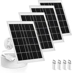 4 Pack 8W Solar Panel Charger Compatible with Arlo Essential Solar Panel Charger (2nd Generation, Arlo Essential Outdoor Camera & Essential Outdoor XL Camera 2nd Generation VMA6600，Pro 2K 6th Gen 2025