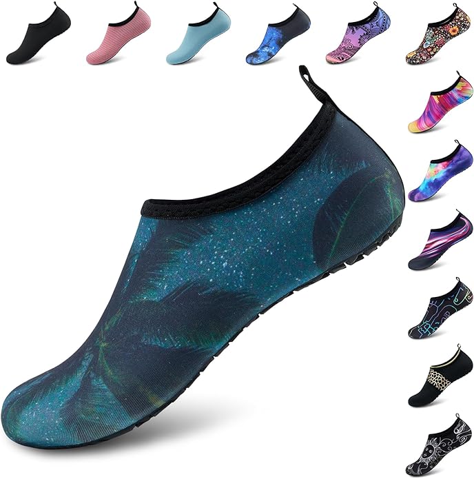 Deevike Water Shoes for Women Men Barefoot Quick-Dry Aqua Socks Slip-on for Beach Swim Surf Yoga Exercise