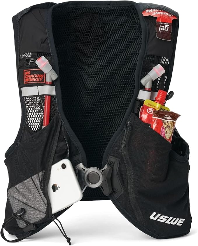 USWE Pace - Running Vest Hydration Pack with 2 x 500ml UltraFlask, Backpack for Men and Women