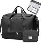 Extra Large Travel Duffle Bag,Carry on Overnight Weekend Bag with Shoes Compartment,Weekender Bags for Women for Travel Business Trips Sport Hospital