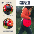Upgraded Collapsible Stool 2-Pack, 620lbs Max Weight, Lightweight Yet Sturdy, Portable Retractable Foldable Telescoping Camping Stool for Adults Outdoor Fishing Hiking Travel BBQ
