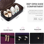LOVEVOOK Weekender Bag, Large Travel Duffel Bag for Women with 2 Packing Cubes, Carry on Overnight Bag with Shoe Compartment, Mom Hospital Bags for Labor and Delivery