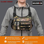 Outdoor Chest Bag For Men and Women, Tactical Vest For Running, Cycling, EDC Chest Pack Rig For Sports and Workouts