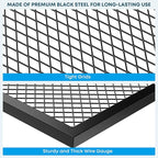 Stanbroil Adjustable Swivel Grill - Steel Mesh Cooking Grate with Spike Pole and Griddle Plate for Outdoor Open Flame Cooking - Dual Campfire Steel Cooking Grill Grate Swivel System