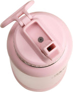 Takeya Actives 24 oz Water Bottle with Straw Lid - Double Wall Stainless Steel Insulation - Dishwasher Safe & BPA-Free - Removable Bumper - Blush