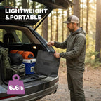 Folding Camping Table & Shelf, 2-in-1 Portable Aluminum Picnic Table and 3-Tier Storage Rack, Lightweight Low Table with Carrying Bag for Outdoor, Beach, Picnic, BBQ and Party