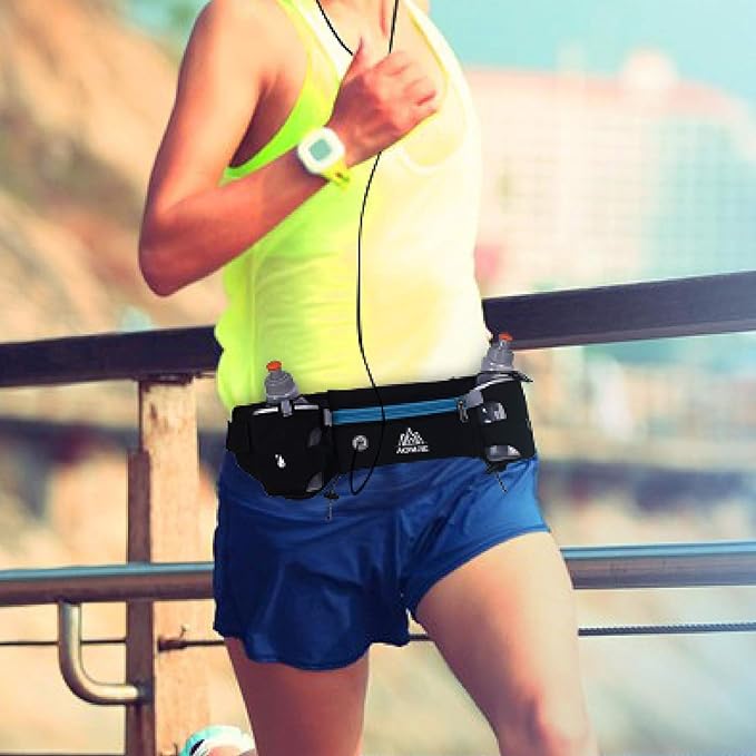 Azarxis Running Water Bottles Flask BPA Free Leakproof Hydration Vest Packs Waist Belt Replacement for Triathlon Marathon Hiking Cycling Climbing Runner