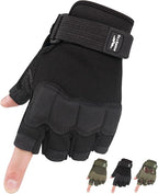 FIORETTO Fingerless Gloves, Half Finger Gloves for Driving, Cycling, Shooting, Hunting, Motorcycle, Climbing, Outdoor Work 215801