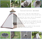 12'x10'x8'Dome Camping Tent 5-6 Person 4 Season Double Layers Waterproof Anti-UV Windproof Tents Family Outdoor Camping Tent