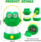 VIHOSE 2 Set Animal LED Camping Lantern and Headlamp 4 Pcs Animal Themed Camping Equipment Room Nightlight Battery Powered Night Light for Emergency, Hurricane, Lightweight Tent Lamp