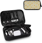 Daisies Travel Cord Organizer Case Tech Pouch Electronic Accessories Carry Case Storage Bag Travel Bag Cable Organizer for Charger Earphone Phone Cord Cable