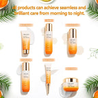 O'KADY Skincare Sets & Vitamin C ,Face Care Set for Women,Day & Night Skincare Gift with Cleanser, Toner, Serum, Eye Cream, Moisturizing Cream,Night Cream for Women Teen Girls Birthday(6 Pcs)