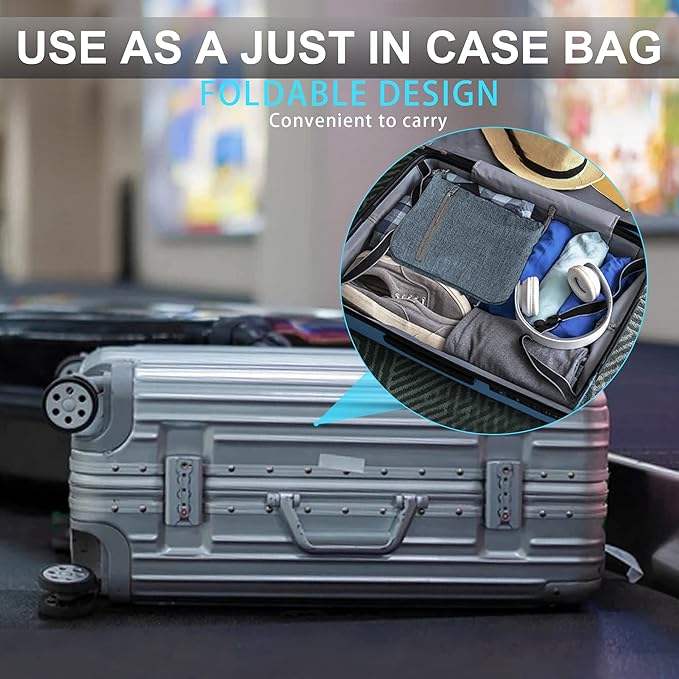 Vomgomfom Travel Duffle Bag for Men,65L 85L 115L Foldable Travel Duffel Bag with Shoes Compartment Overnight Bag for Men Women